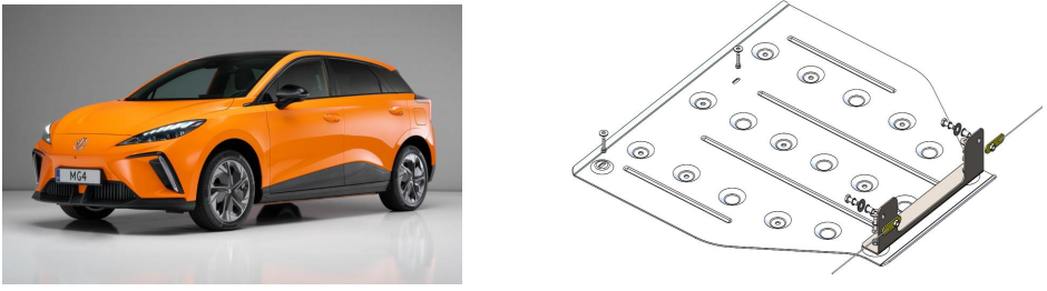 захист картеру MG 4 алюміній Кольчуга (22477)