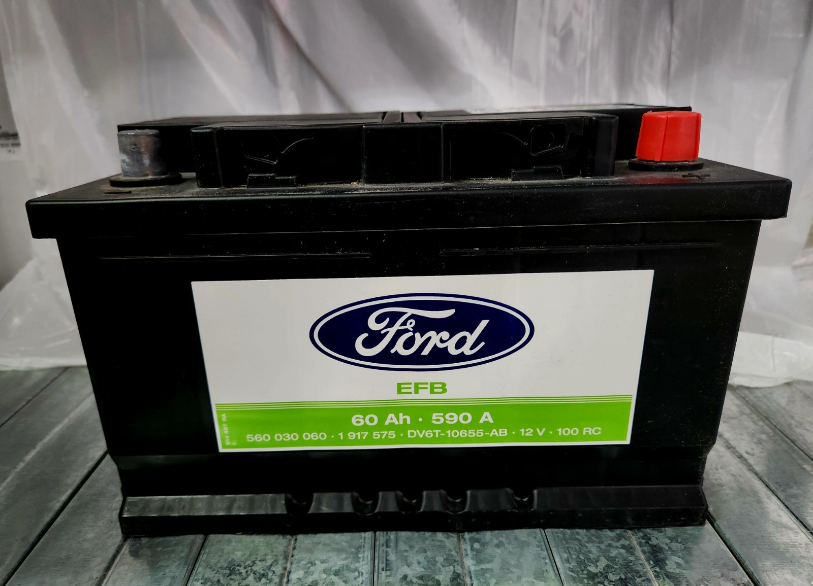 Акумулятор автомобільний Ford 12V 60Ah/590А EFB 1917575 (43386)