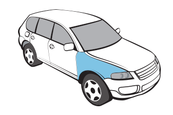 бронювання крил передні (2шт) MG One (33694)