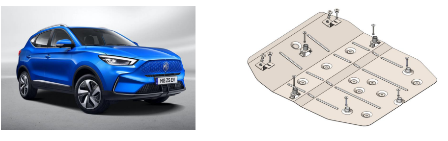 захист картеру MG ZS 2021 - 2024 Кольчуга (50521)