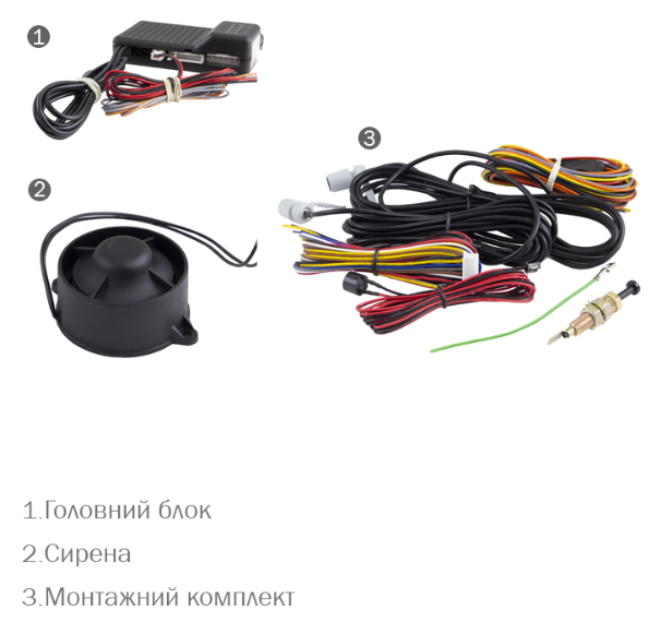 автосигналізація GPS EUROSEC GN7C.HUPS з 2-ма мітками,одностороння (MG) (50571)