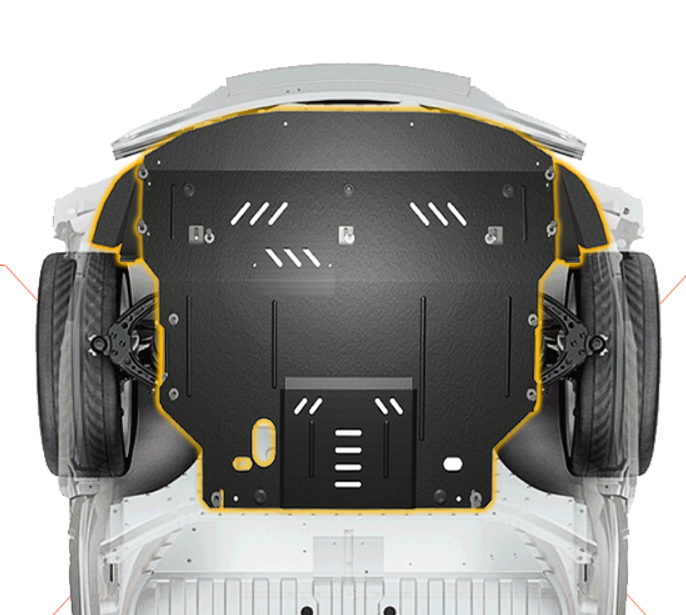 захист картеру MG HS AS33 HEV/1.5T 2025- Кольчуга ® WhiteCover® (51306)